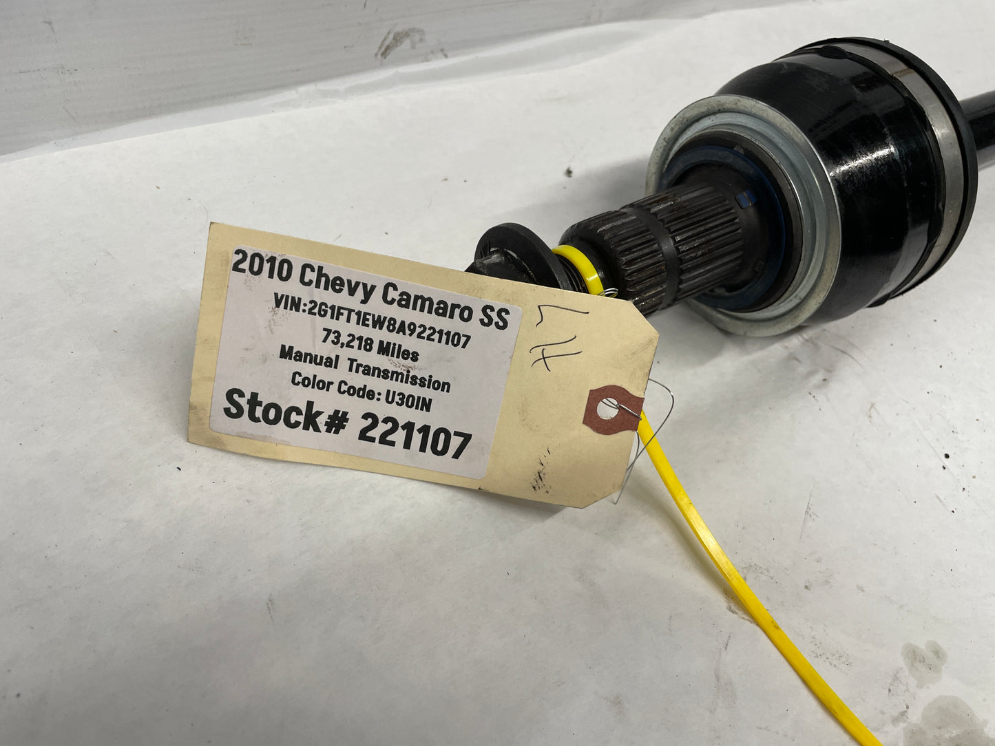 2010 Chevy Camaro SS LH Driver CV Axle Half Shaft OEM - Day's Parts Yard