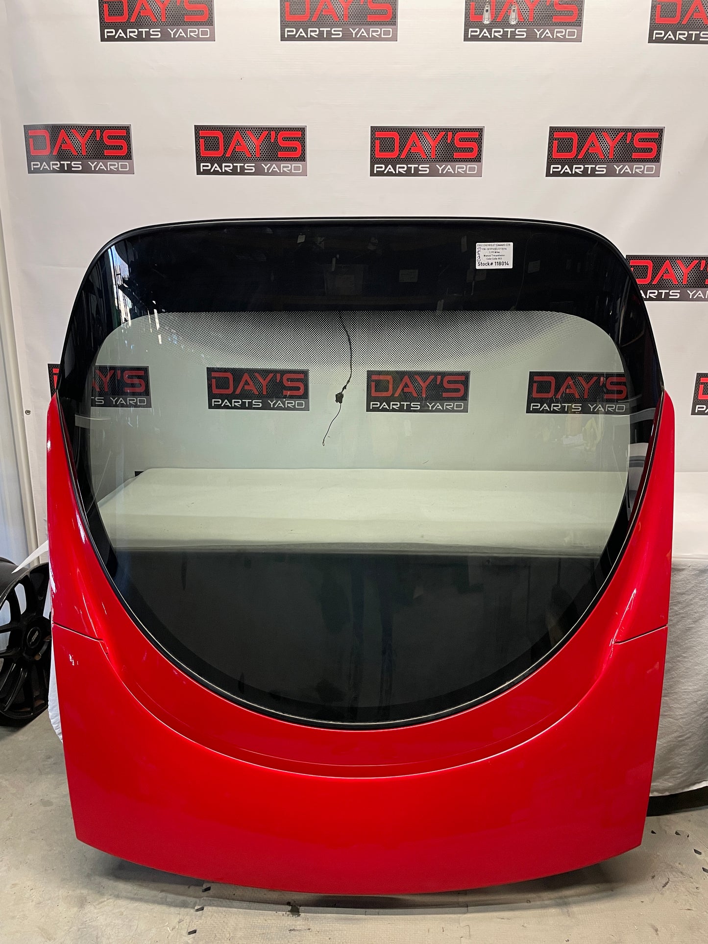 2002 Chevy Camaro Z28 Rear Trunk Deck Lid Hatch Back Hatchback Spoiler OEM - Day's Parts Yard