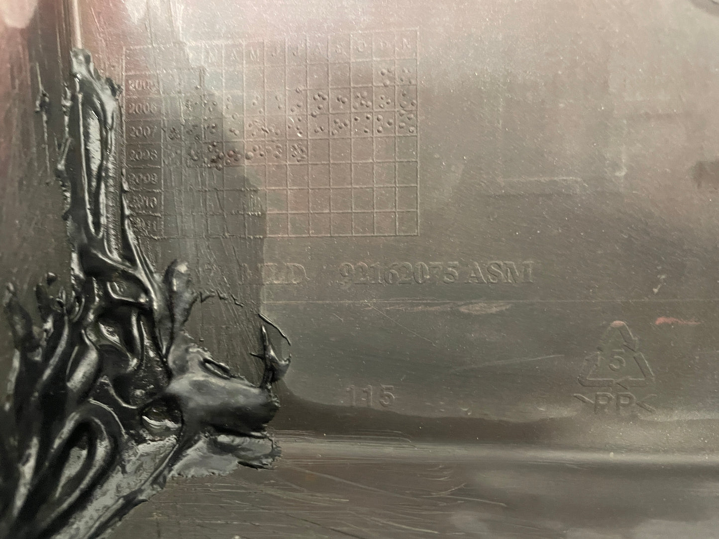 2009 Pontiac G8 GT LH Driver Rocker Molding Side Skirt Panel Red OEM