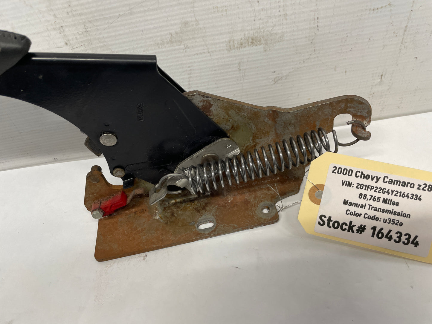2000 Chevy Camaro Z28 Emergency Parking E-Brake w/ Black Ebony Leather Handle OEM - Day's Parts Yard