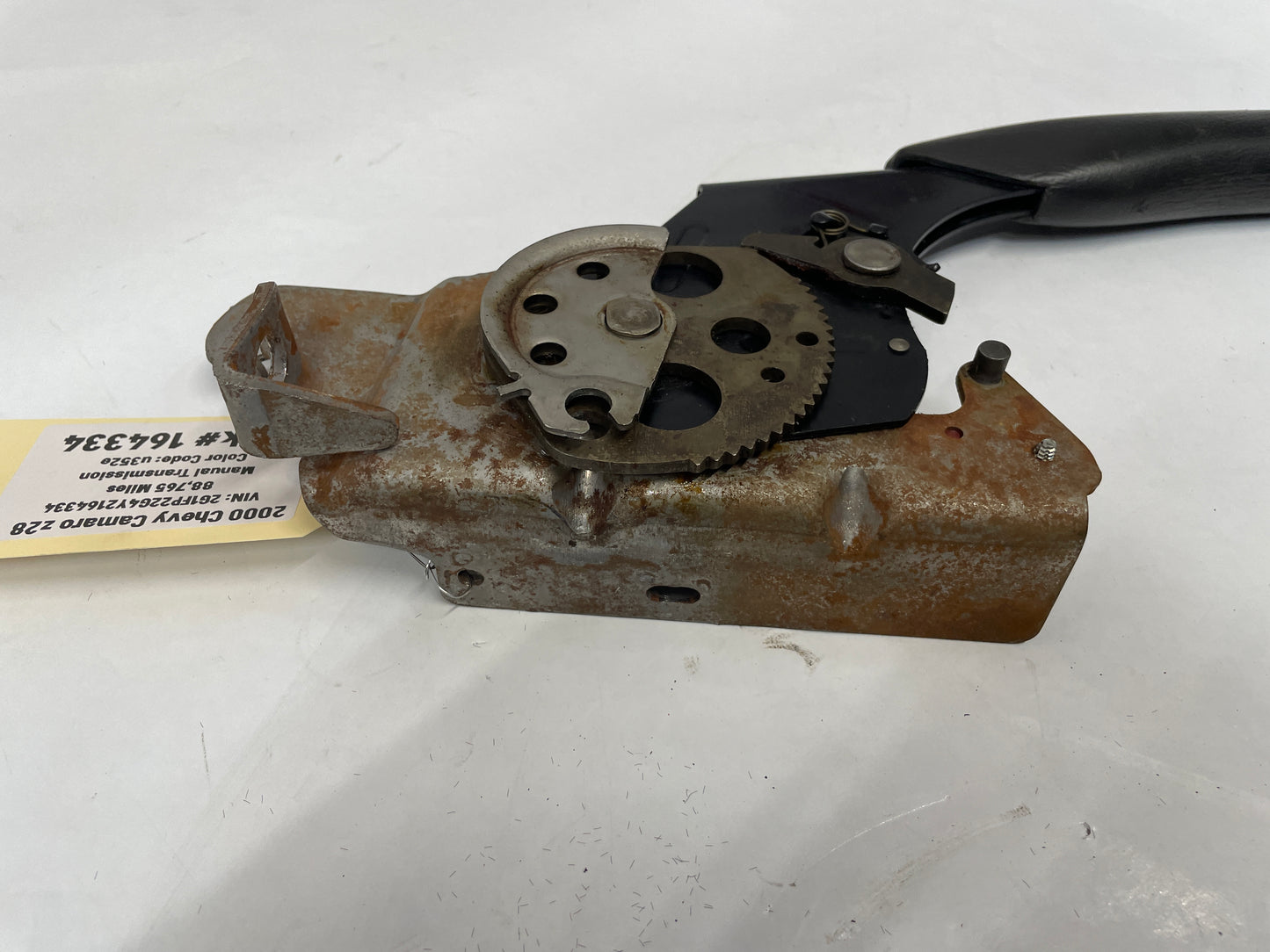 2000 Chevy Camaro Z28 Emergency Parking E-Brake w/ Black Ebony Leather Handle OEM - Day's Parts Yard