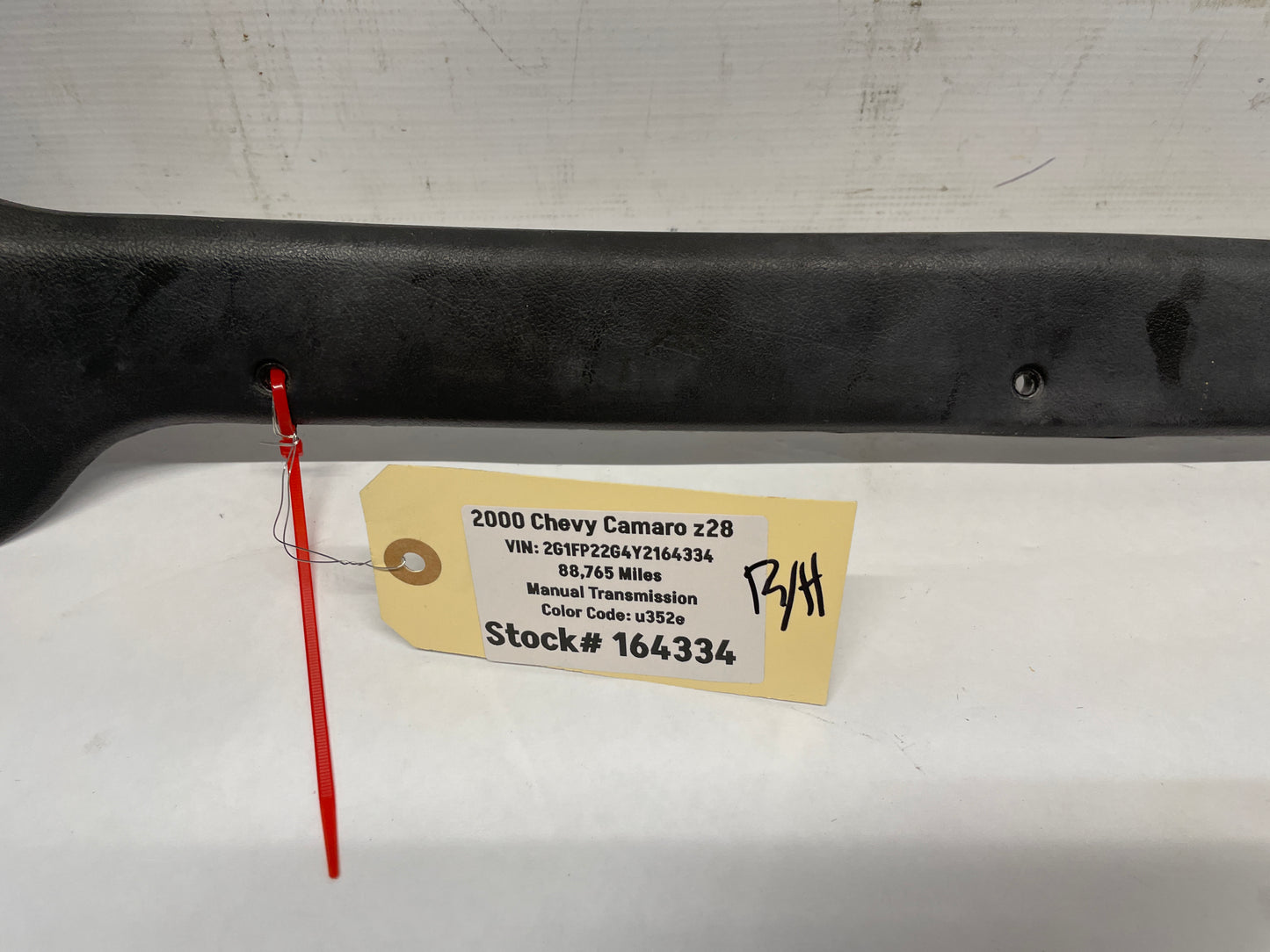 2000 Chevy Camaro Z28 RH Passenger Interior Kick Panel Sill Trim Black Ebony OEM - Day's Parts Yard