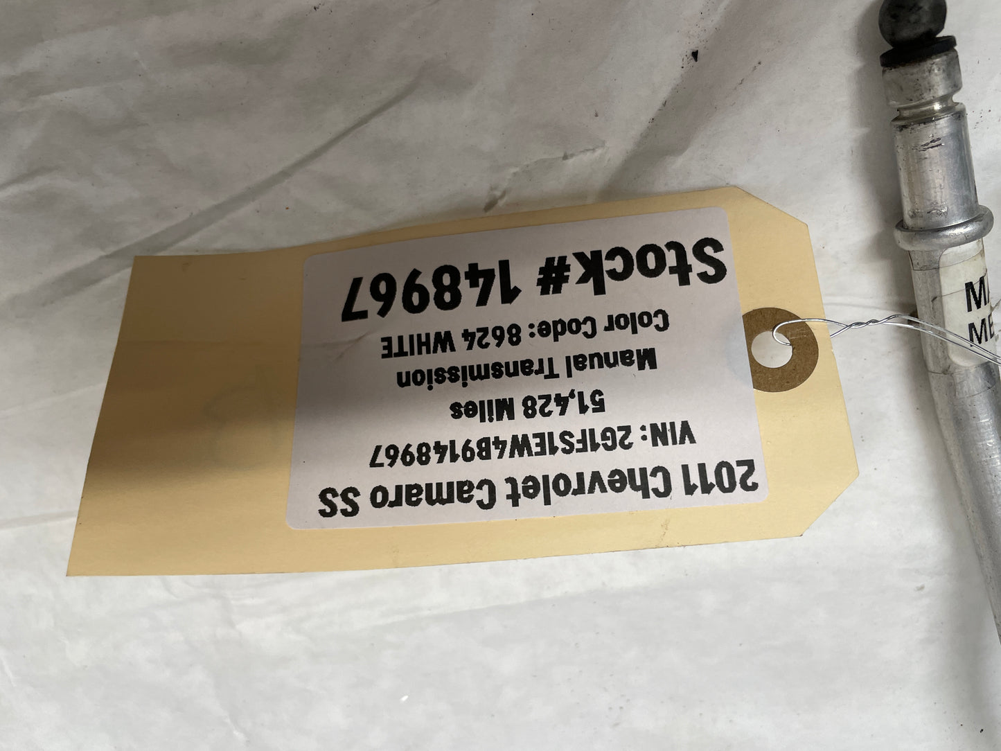 2011 Chevy Camaro SS Emergency E Parking Brake Handle Lever OEM