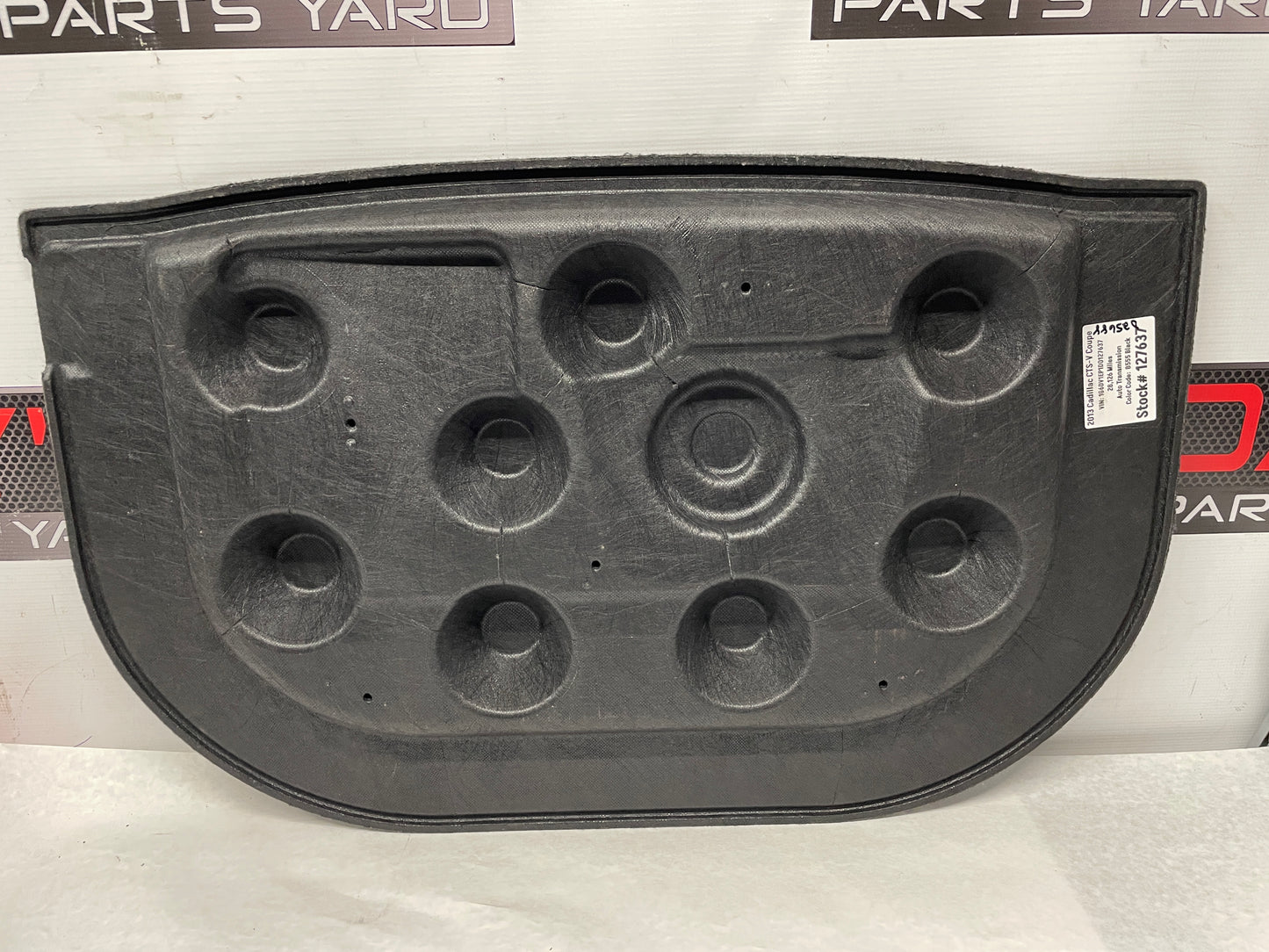 2013 Cadillac CTS-V Coupe Trunk Compartment Floor Storage Carpet Cover OEM - Day's Parts Yard