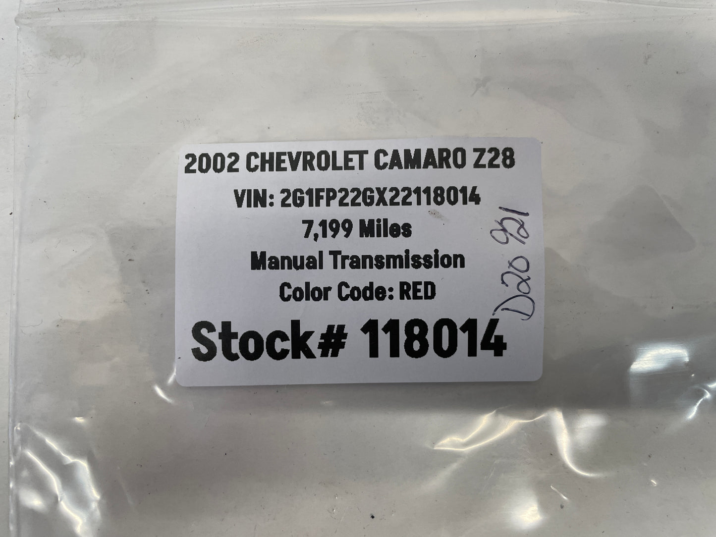 2002 Chevy Camaro Z28 Air Bag SRS Sensor Module OEM - Day's Parts Yard