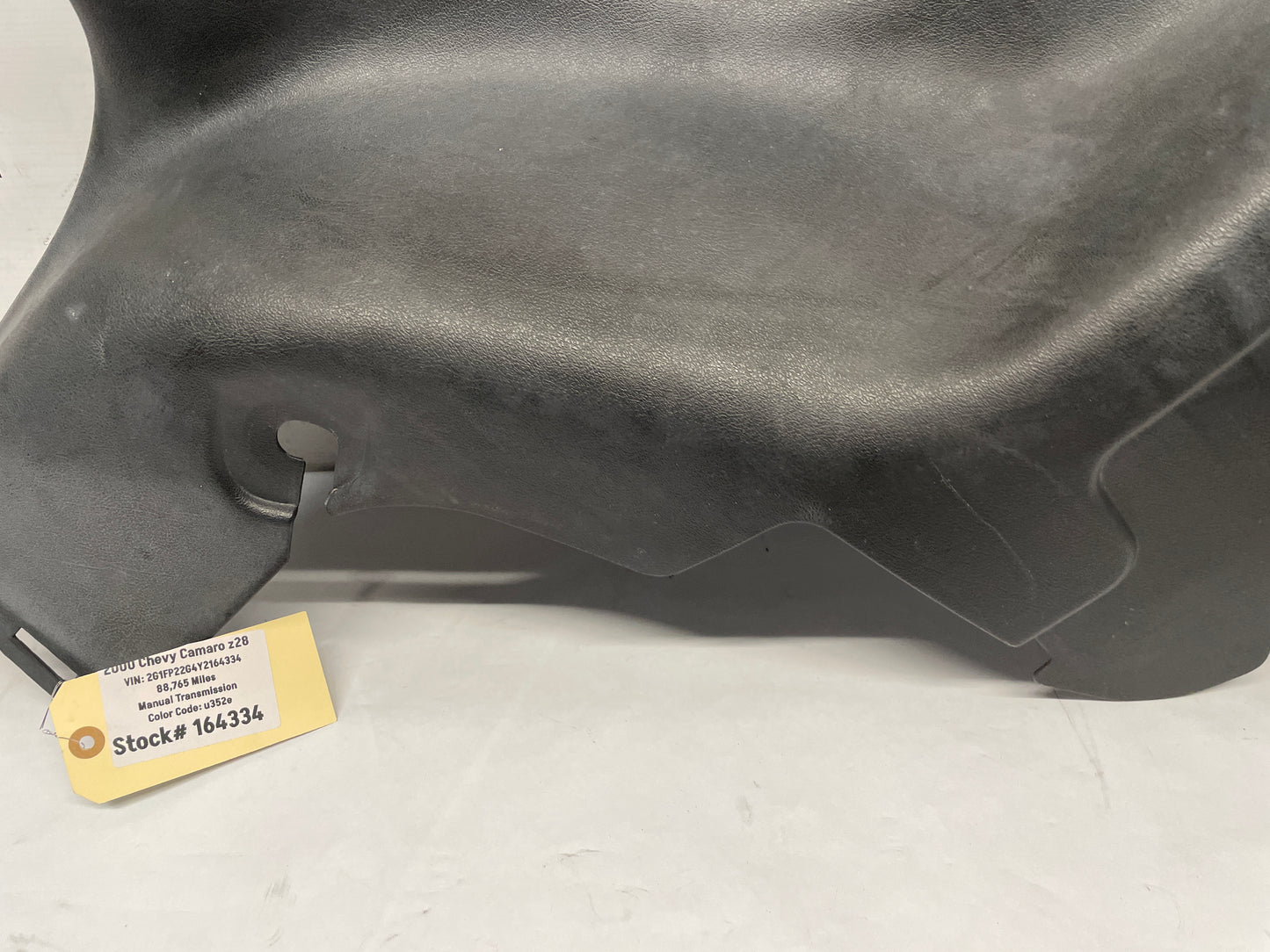 2000 Chevy Camaro Z28 LH Driver Rear Interior Quarter Trim Panel Ebony Black OEM - Day's Parts Yard