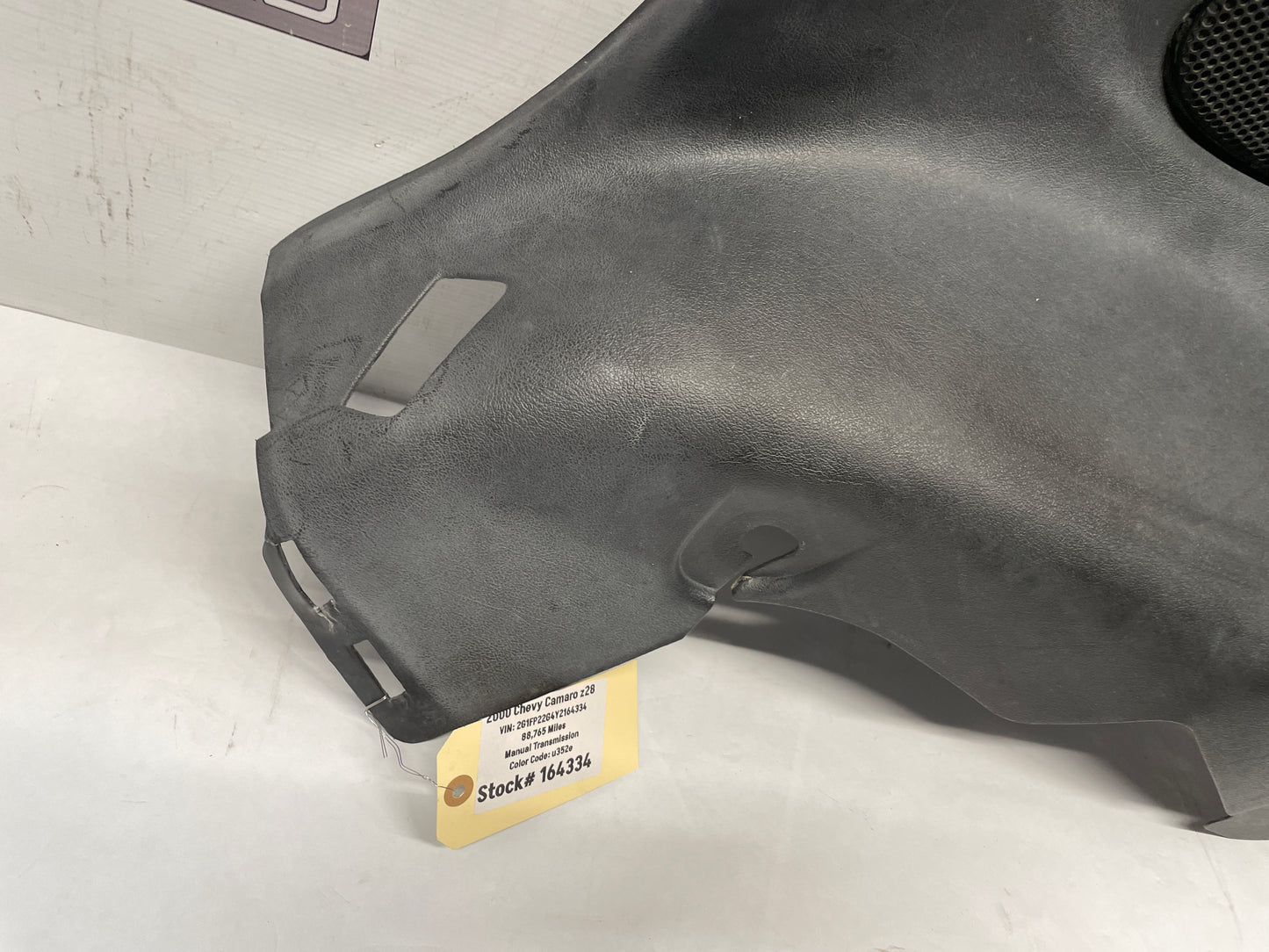 2000 Chevy Camaro Z28 LH Driver Rear Interior Quarter Trim Panel Ebony Black OEM - Day's Parts Yard
