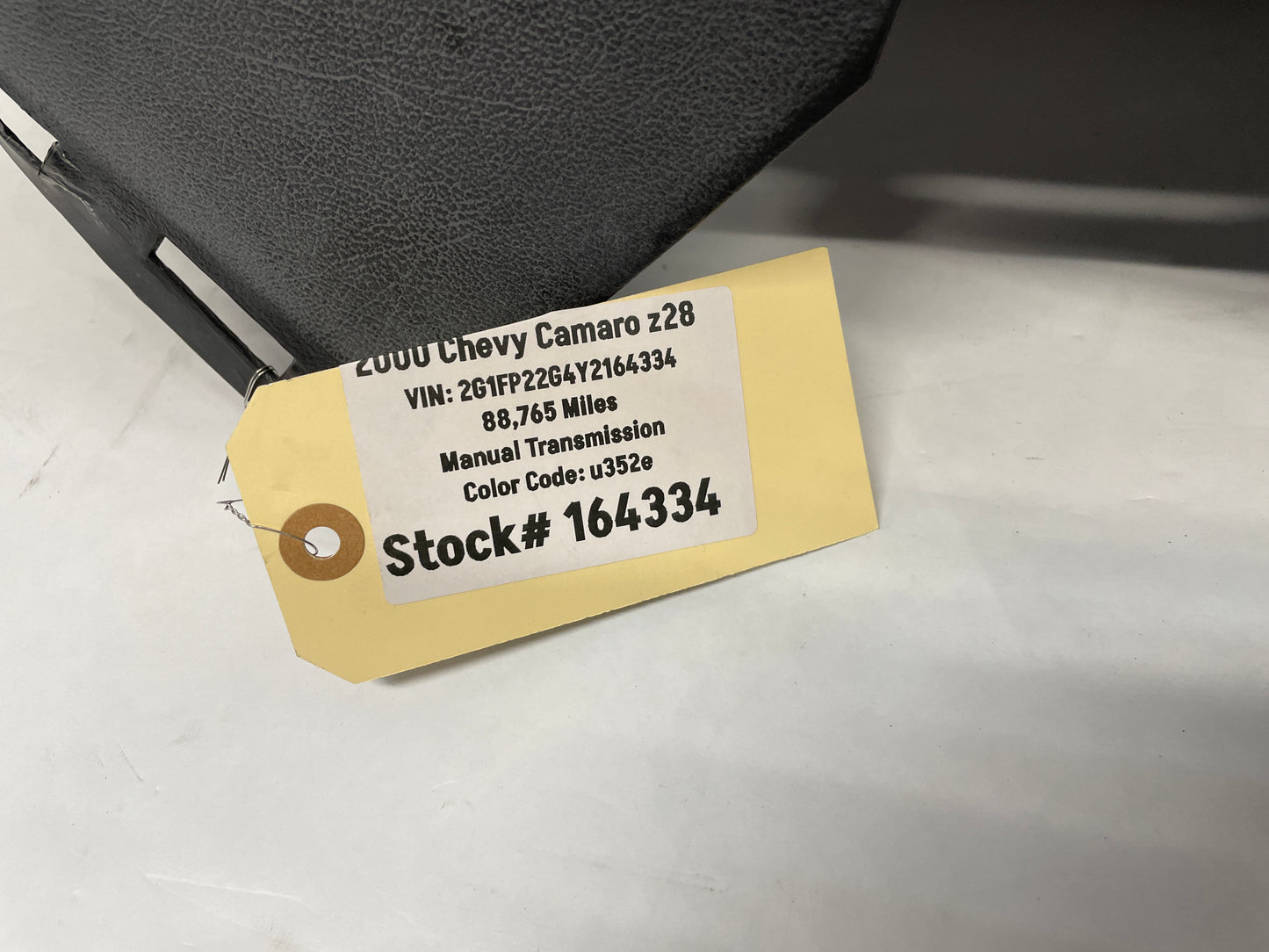 2000 Chevy Camaro Z28 LH Driver Rear Interior Quarter Trim Panel Ebony Black OEM - Day's Parts Yard