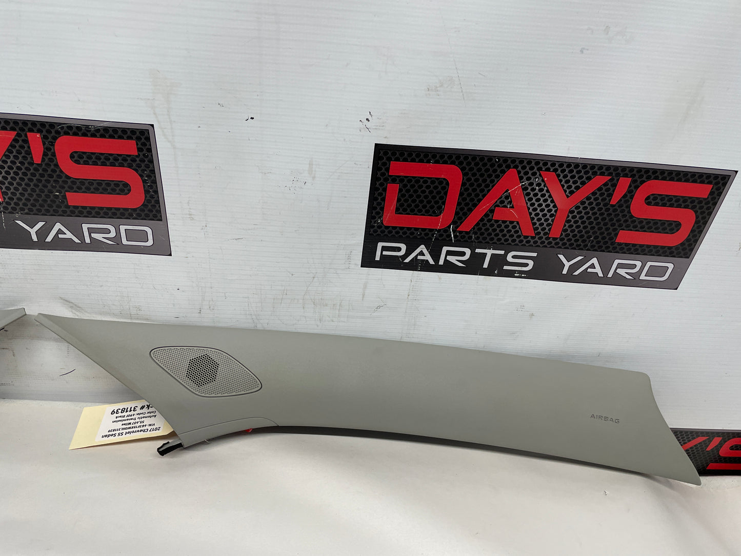 2017 Chevy SS Sedan RH & LH Interior A Pillar Trim OEM - Day's Parts Yard