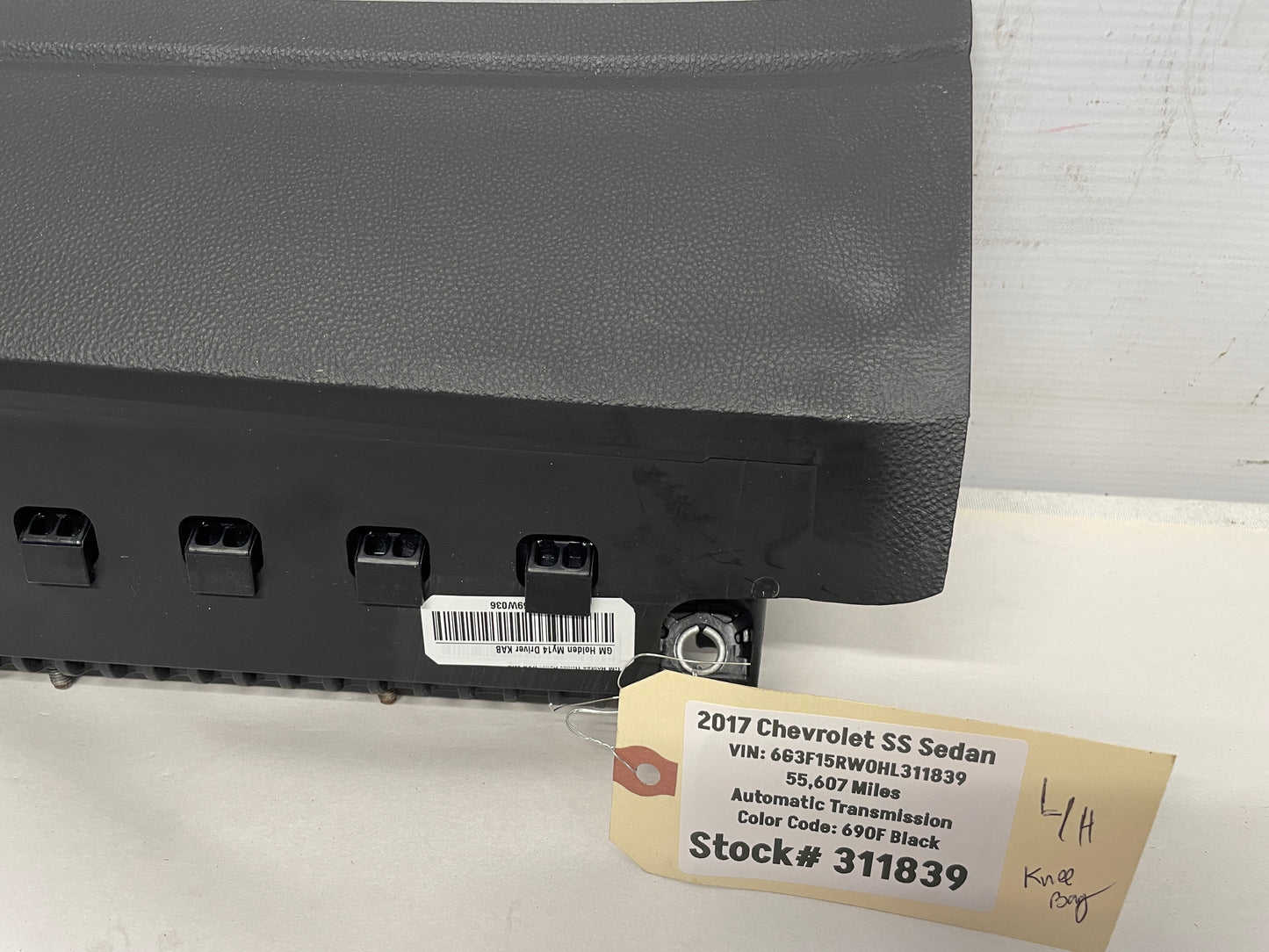 2017 Chevy SS Sedan LH Driver Knee Dash Airbag Air Bag OEM - Day's Parts Yard