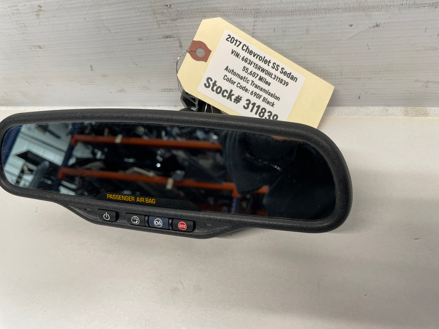 2017 Chevy SS Sedan Rear View Rearview Mirror OEM - Day's Parts Yard