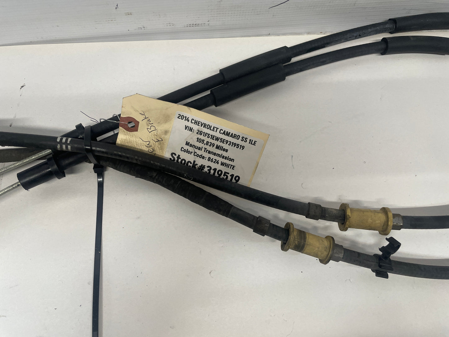 2014 Chevy Camaro SS 1LE Emergency Parking Brake Cables OEM - Day's Parts Yard
