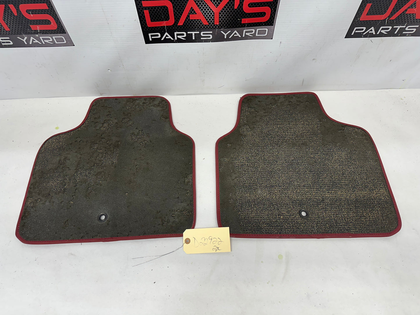 2006 Pontiac GTO RH & LH Rear Mats Red Trim OEM - Day's Parts Yard