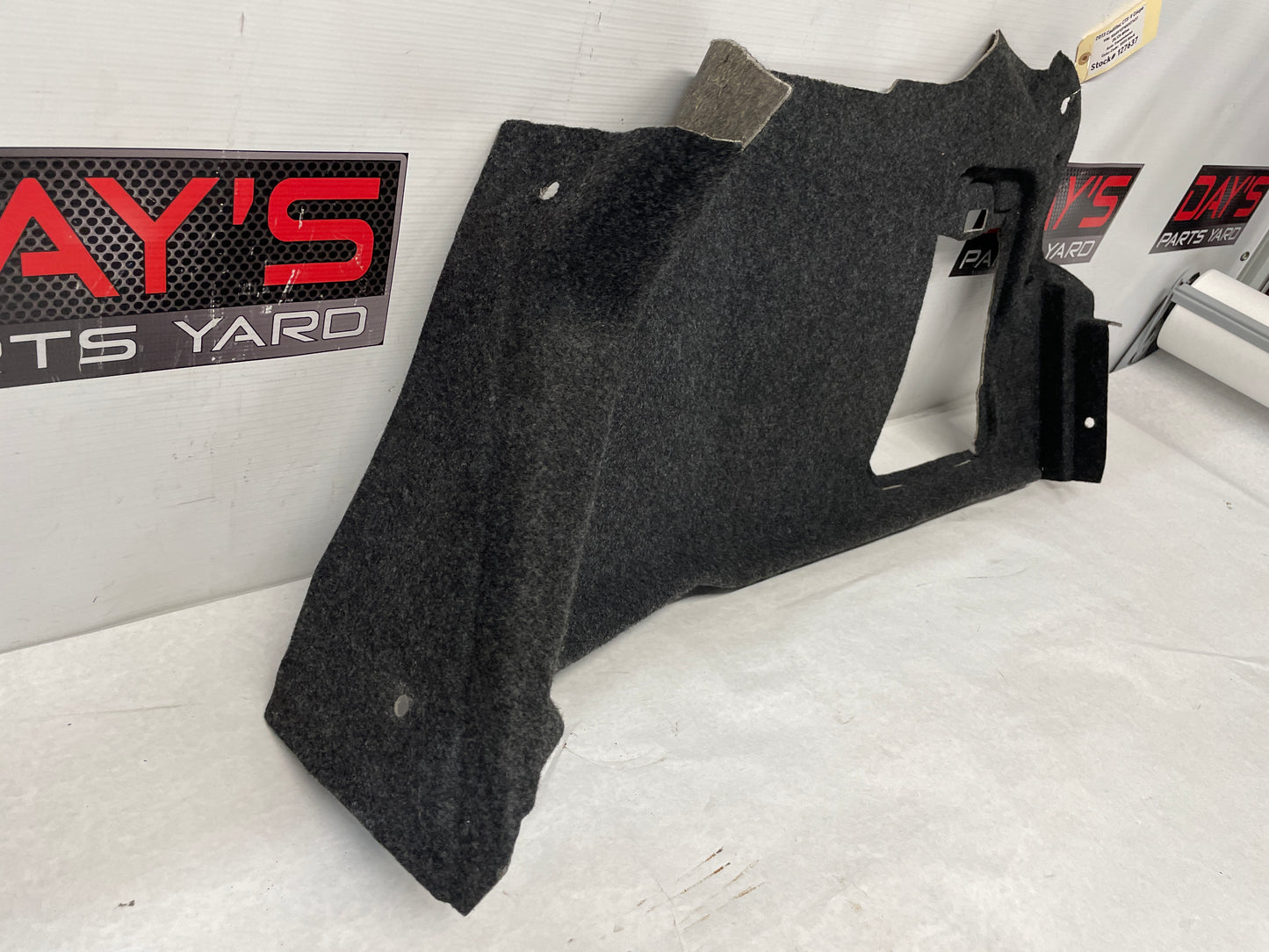 2013 Cadillac CTS-V Coupe RH Passenger Interior Quarter Trunk Carpet Liner OEM - Day's Parts Yard