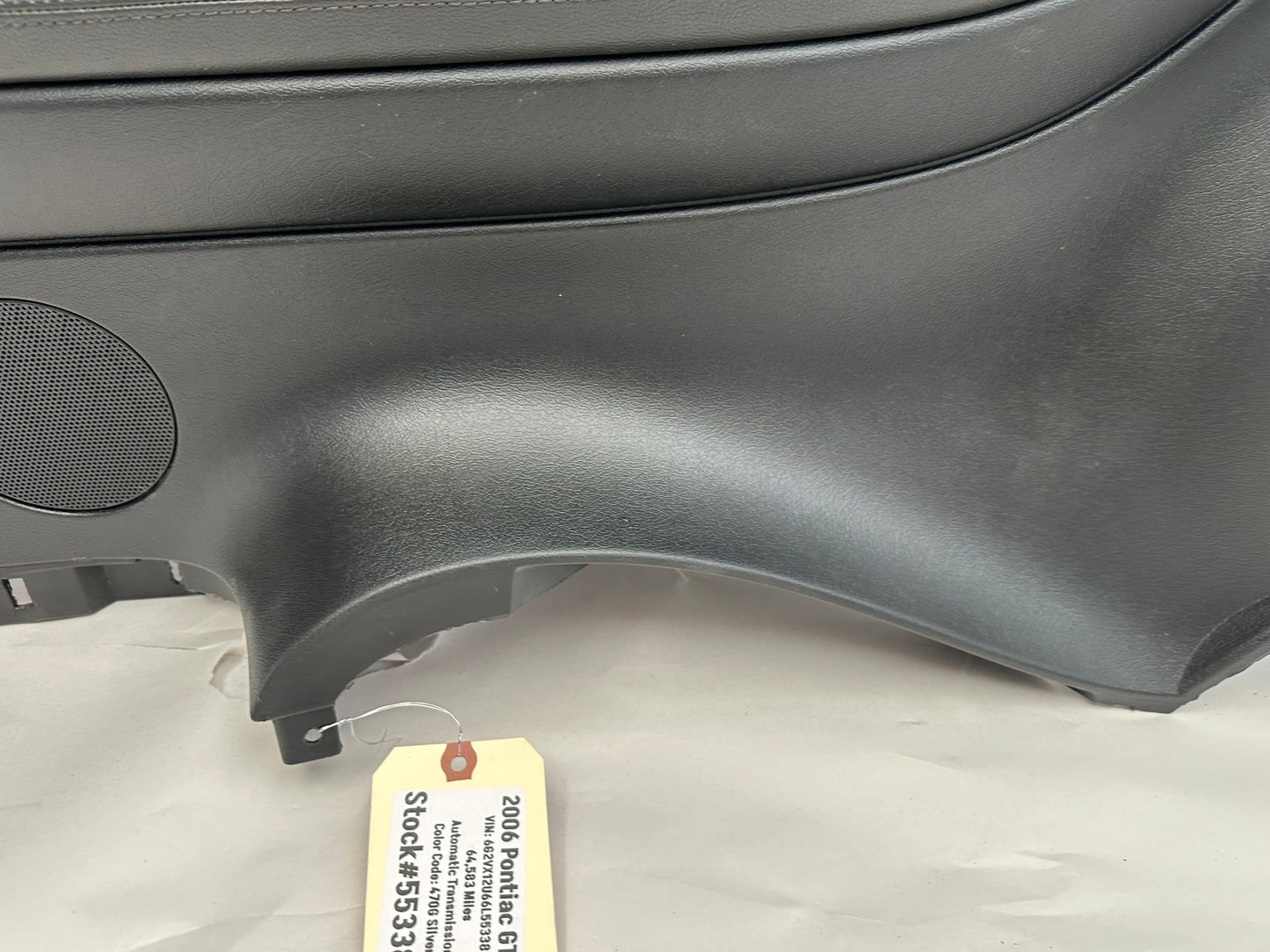 2006 Pontiac GTO Rear RH Passenger Door Panel Interior Quarter Trim OEM - Day's Parts Yard