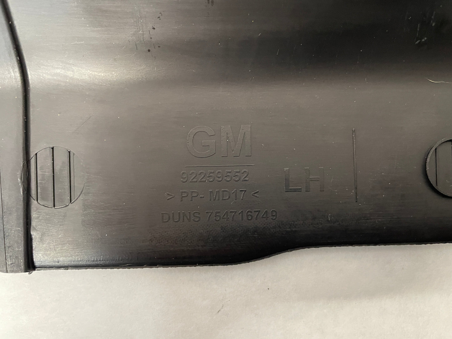 2014 Chevy SS Sedan LH Driver Carpet Retainer OEM - Day's Parts Yard