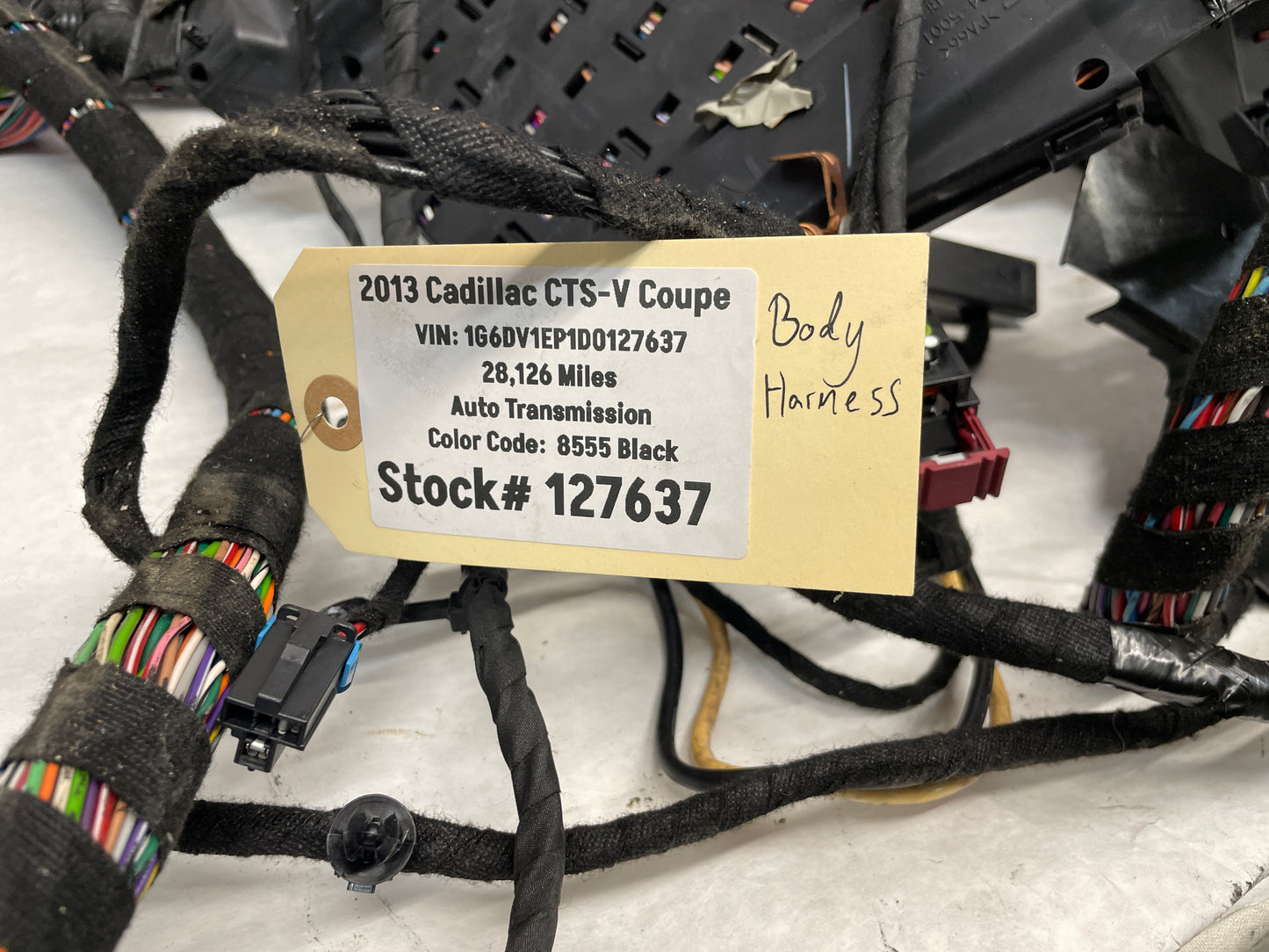 2013 Cadillac CTS-V Coupe Body Wire Wiring Harness OEM - Day's Parts Yard