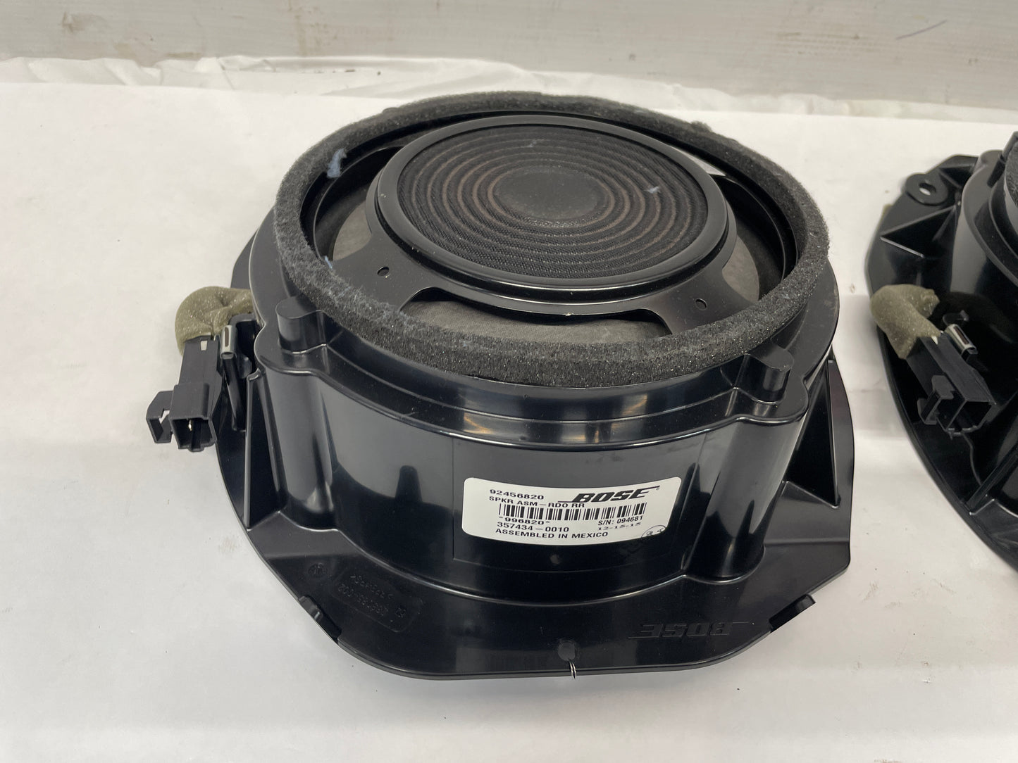 2016 Chevy SS Sedan Bose Package Tray Parcel Shelf Rear Speakers OEM - Day's Parts Yard