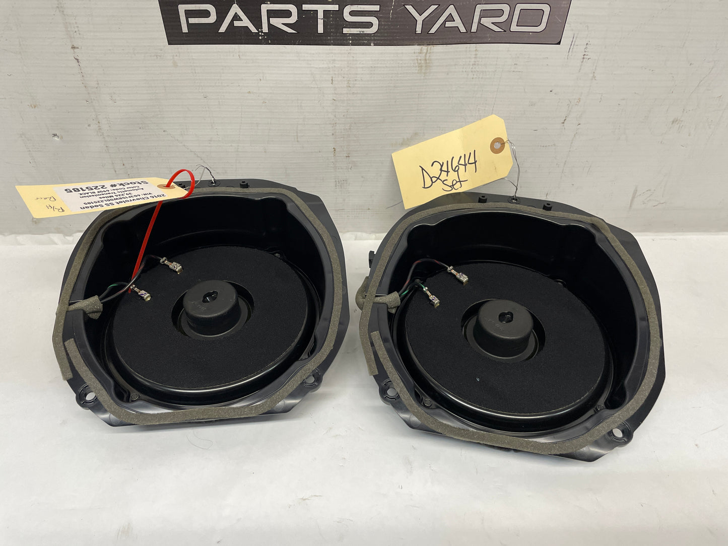 2016 Chevy SS Sedan Bose Package Tray Parcel Shelf Rear Speakers OEM - Day's Parts Yard