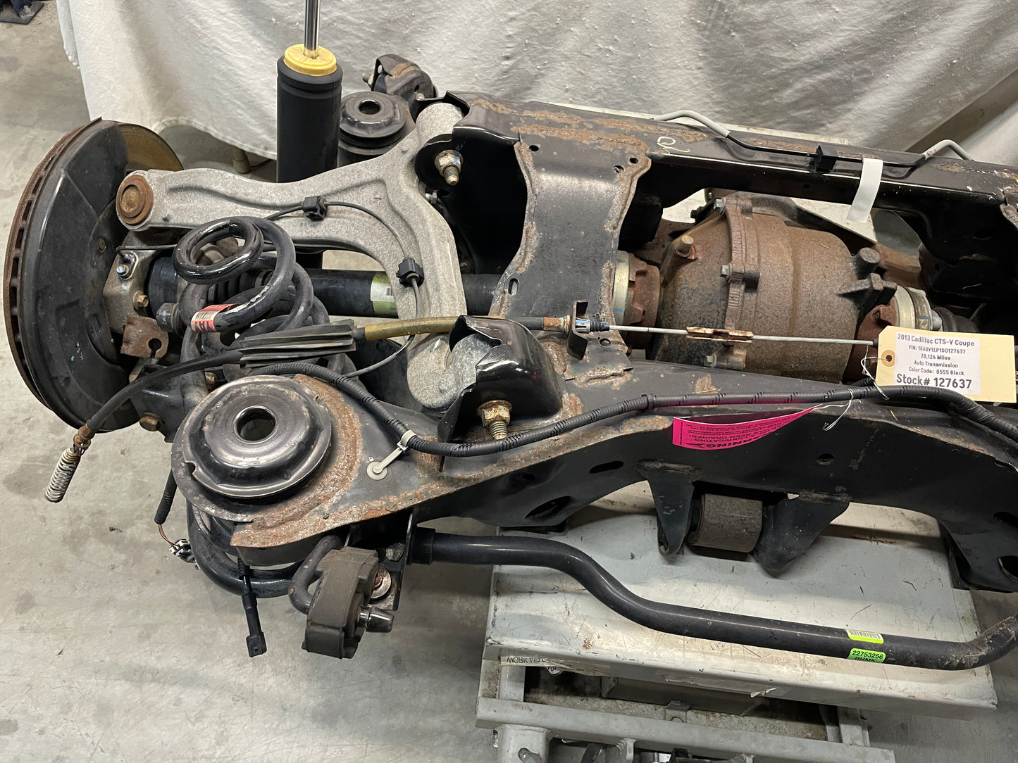 2013 Cadillac CTS-V Coupe Complete Rear Cradle Diff. Sub Frame Assembly 3.23 LSD OEM - Day's Parts Yard
