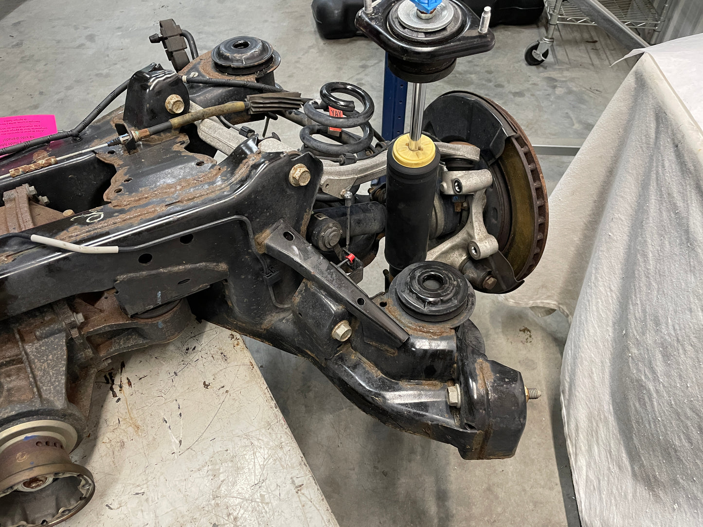 2013 Cadillac CTS-V Coupe Complete Rear Cradle Diff. Sub Frame Assembly 3.23 LSD OEM - Day's Parts Yard