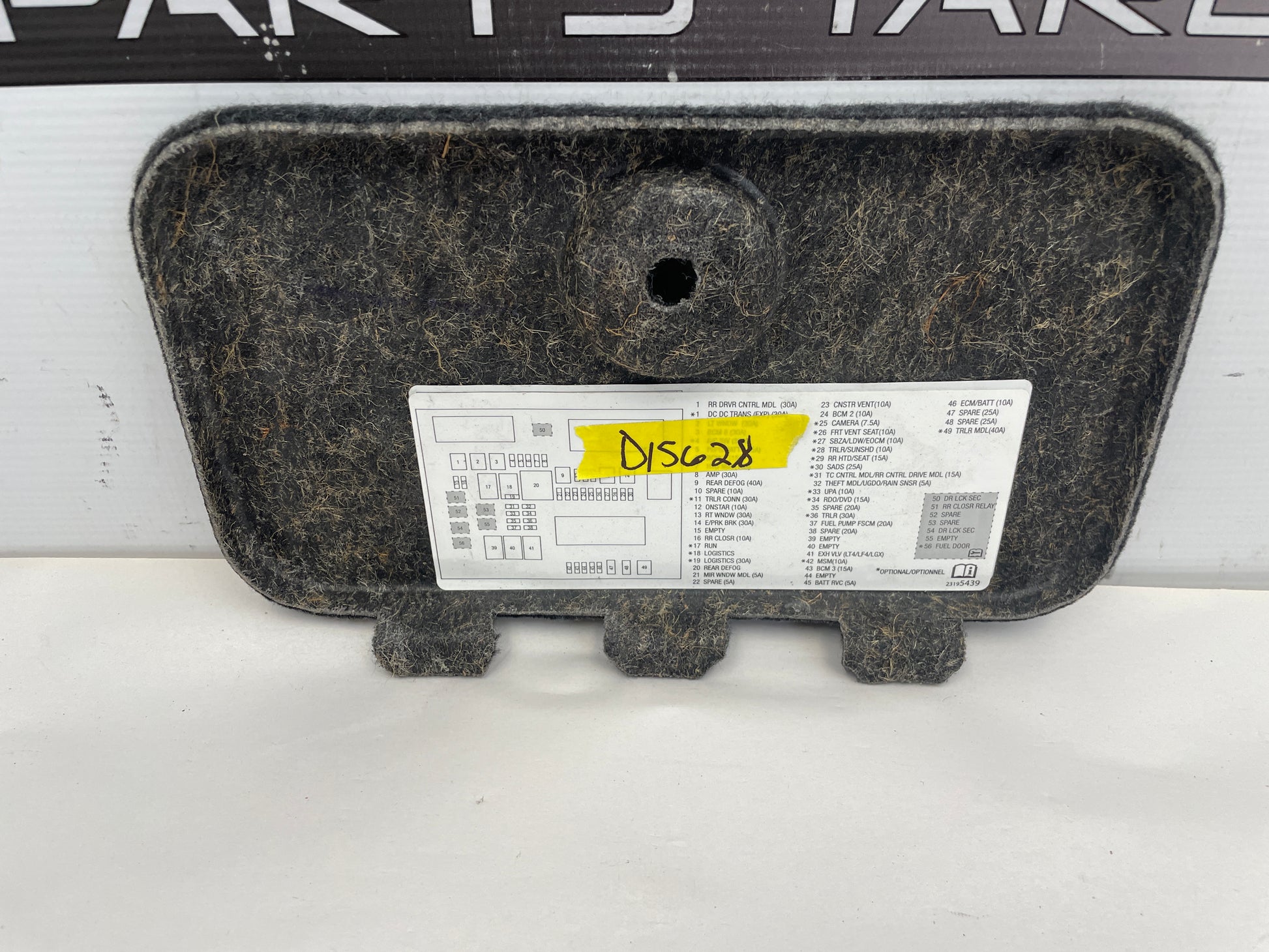 2018 Cadillac CTS-V Fuse Box Interior Cover OEM - Day's Parts Yard