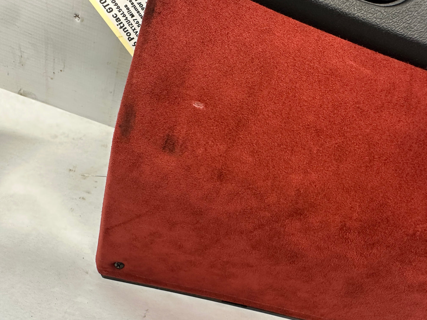 2006 Pontiac GTO Red Interior Trim and Glove Box, OEM - Day's Parts Yard