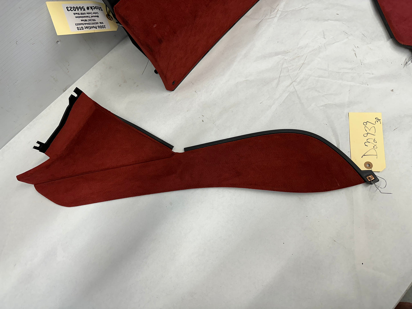 2006 Pontiac GTO Red Interior Trim and Glove Box, OEM - Day's Parts Yard