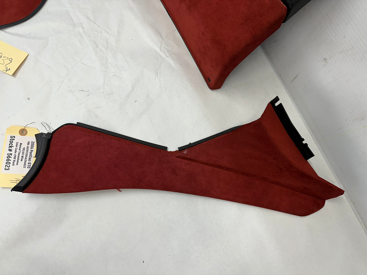2006 Pontiac GTO Red Interior Trim and Glove Box, OEM - Day's Parts Yard