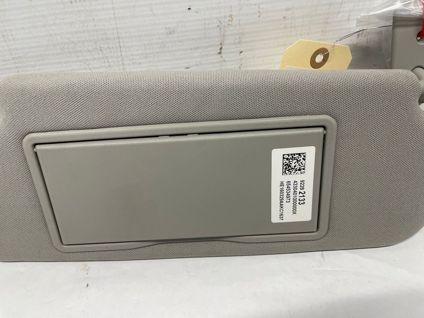 2016 Chevy SS Sedan RH & LH Sun Visor Sunvisor Shade Set w/ Clips OEM - Day's Parts Yard