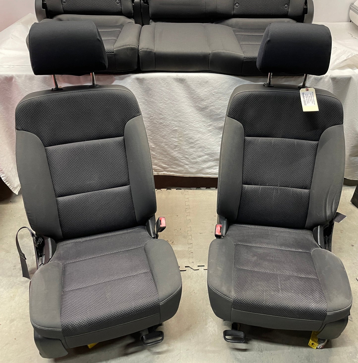 2015 Chevy Silverado K1500 Fronts and Rears Seats Cloth OEM - Day's Parts Yard