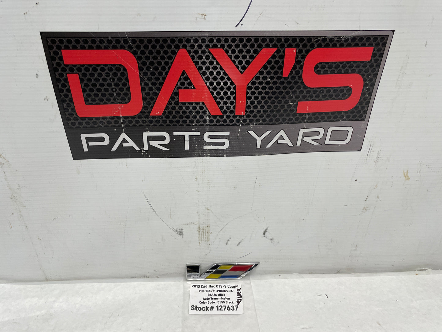 2013 Cadillac CTS-V Coupe Front Door Emblem OEM - Day's Parts Yard