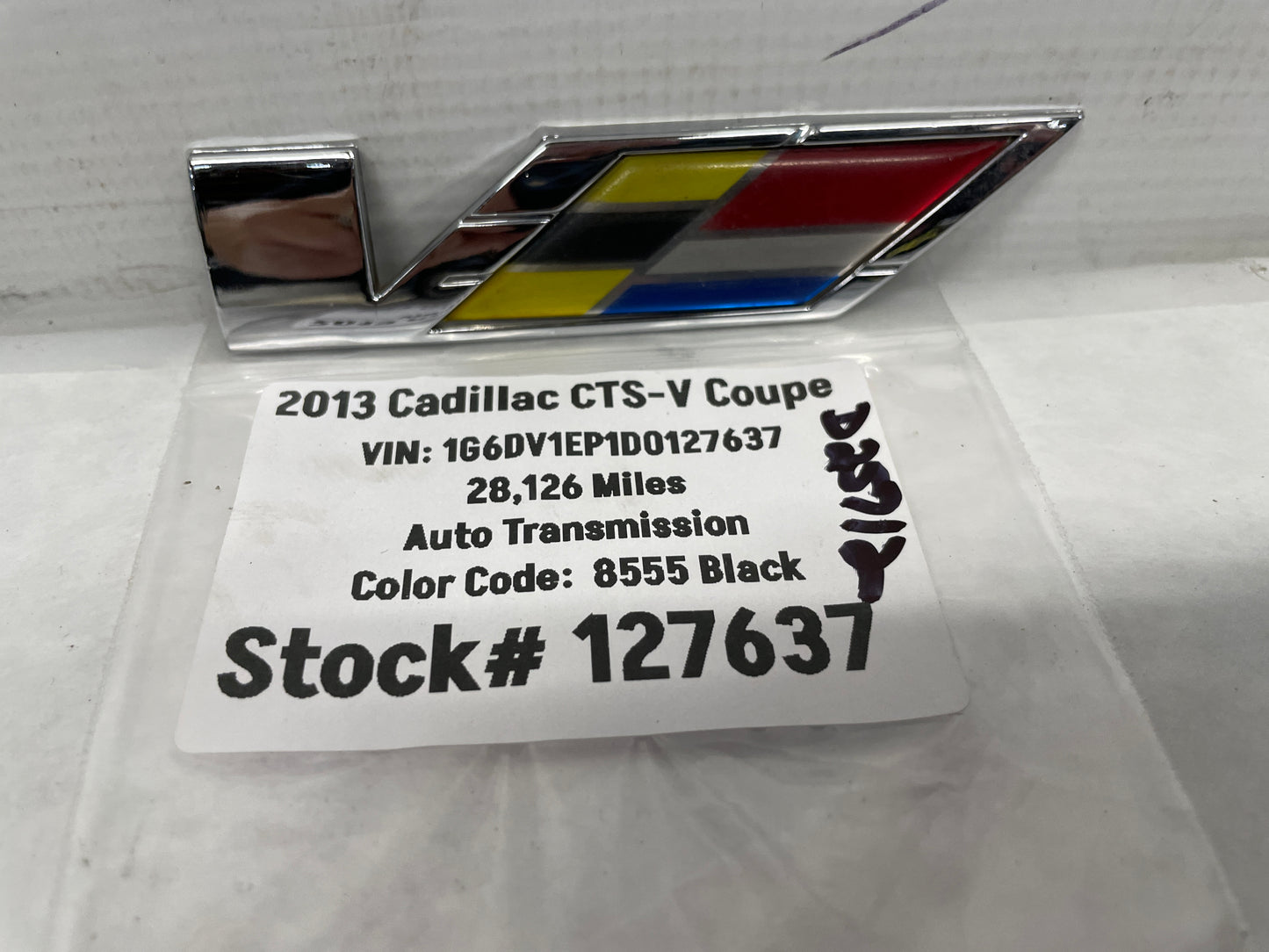 2013 Cadillac CTS-V Coupe Front Door Emblem OEM - Day's Parts Yard