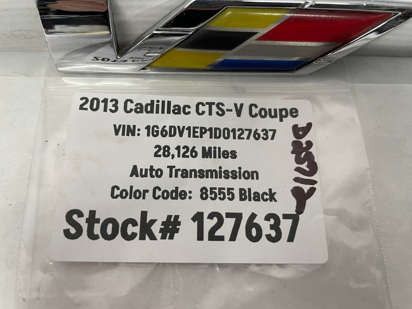 2013 Cadillac CTS-V Coupe Front Door Emblem OEM - Day's Parts Yard