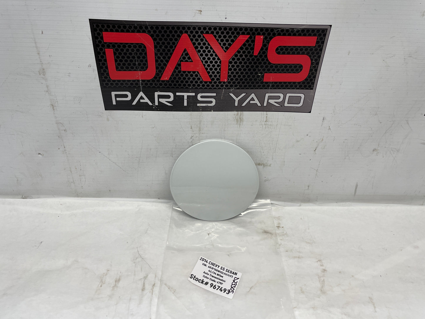 2014 Chevrolet SS Sedan Fuel Gas Door Cover White OEM - Day's Parts Yard