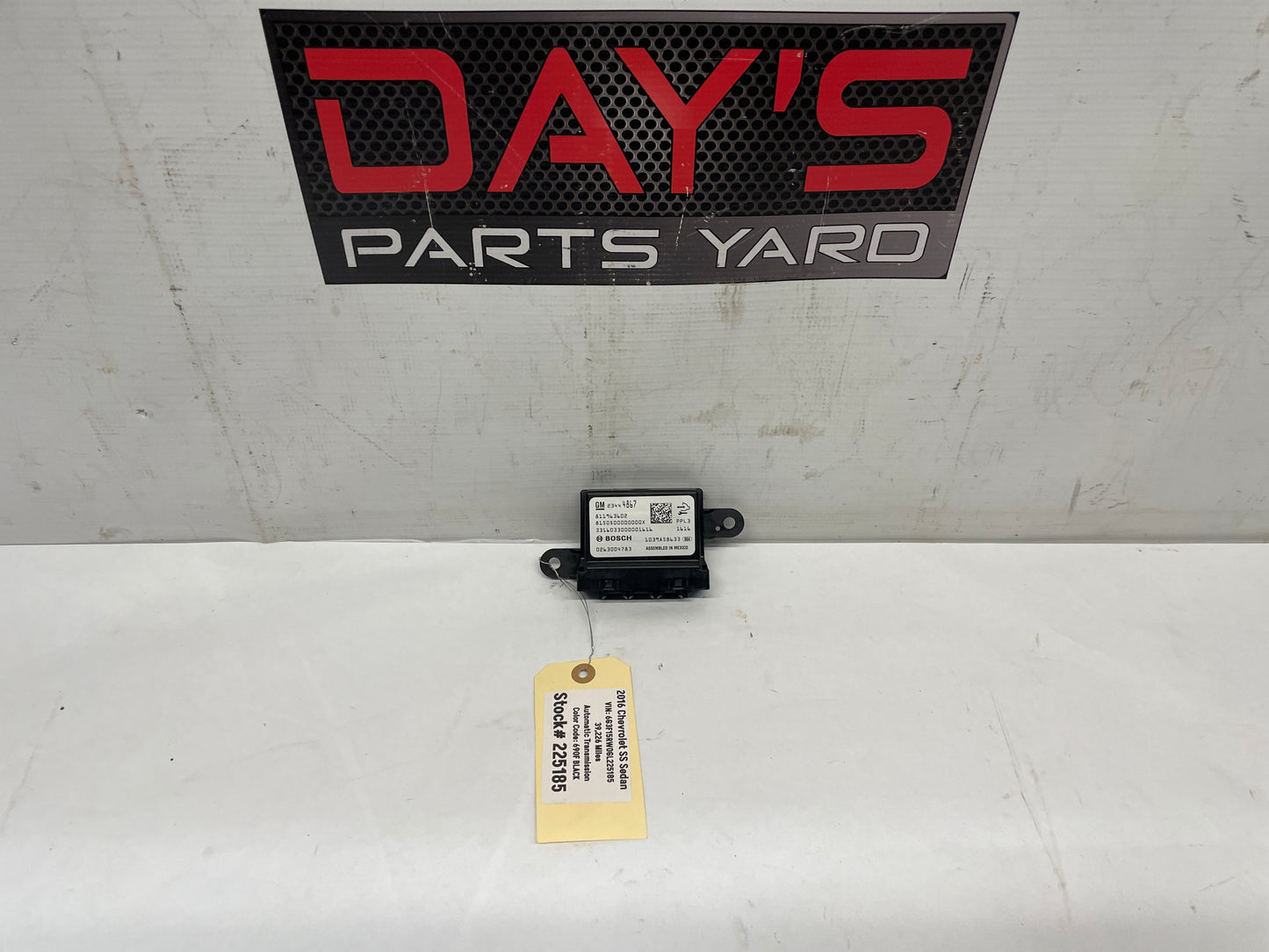 2016 Chevy SS Sedan Parking Aid Assist Control Module OEM - Day's Parts Yard