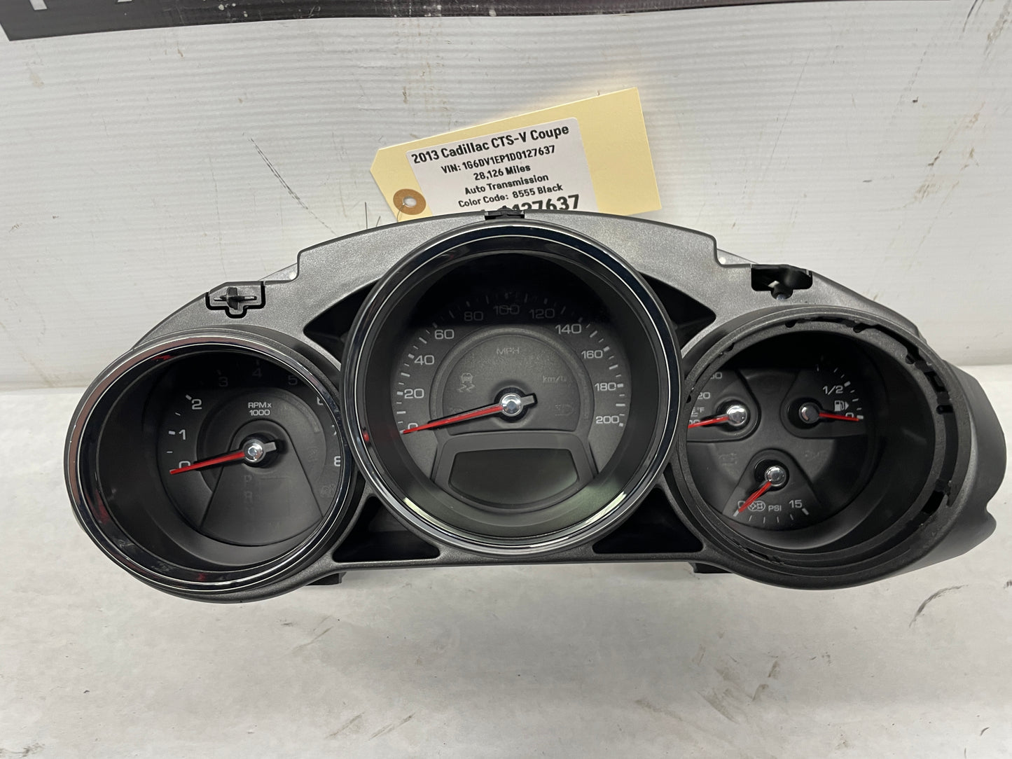 2013 Cadillac CTS-V Coupe Gauge Cluster Speedometer Instrument Panel OEM - Day's Parts Yard