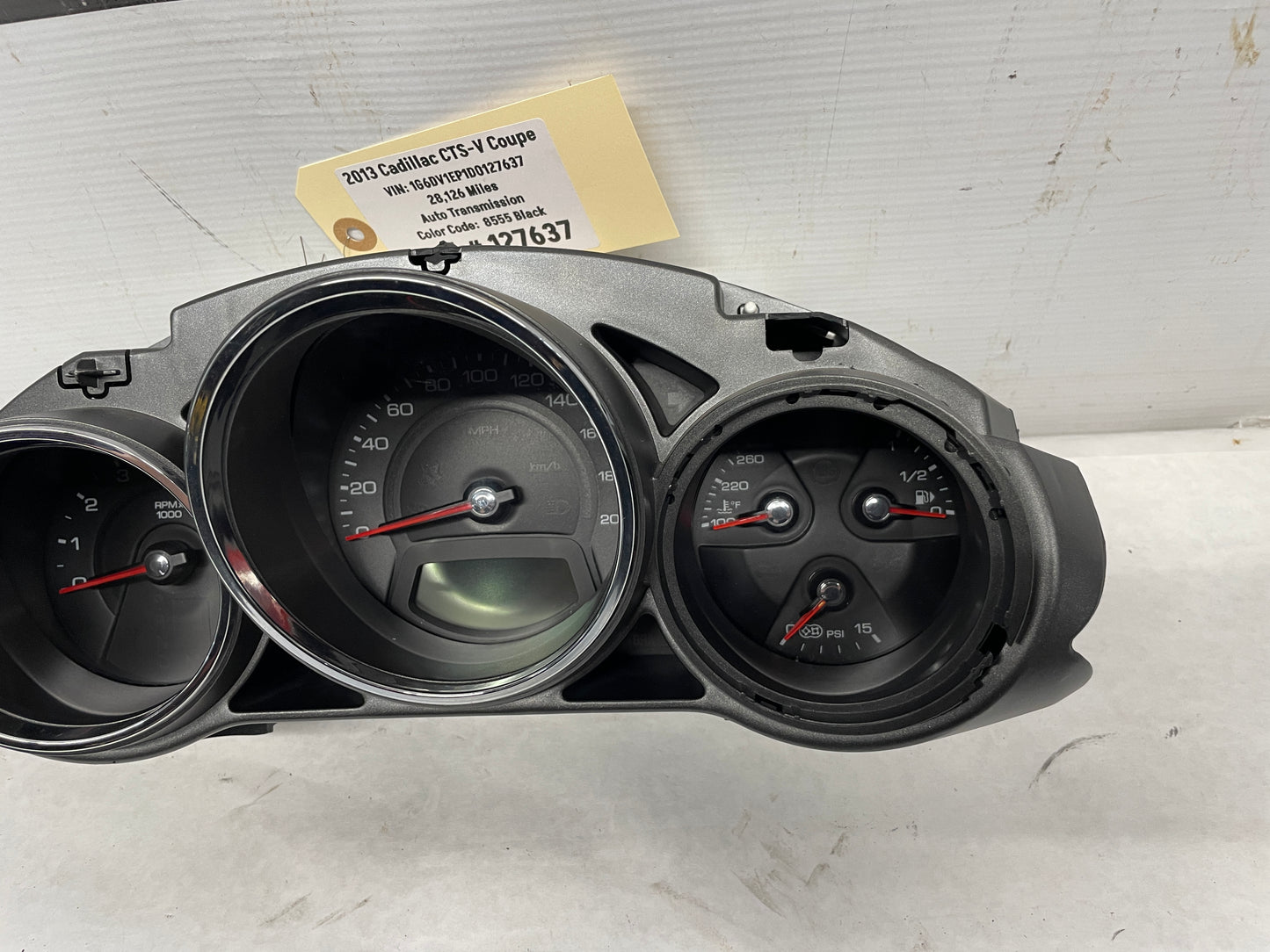 2013 Cadillac CTS-V Coupe Gauge Cluster Speedometer Instrument Panel OEM - Day's Parts Yard