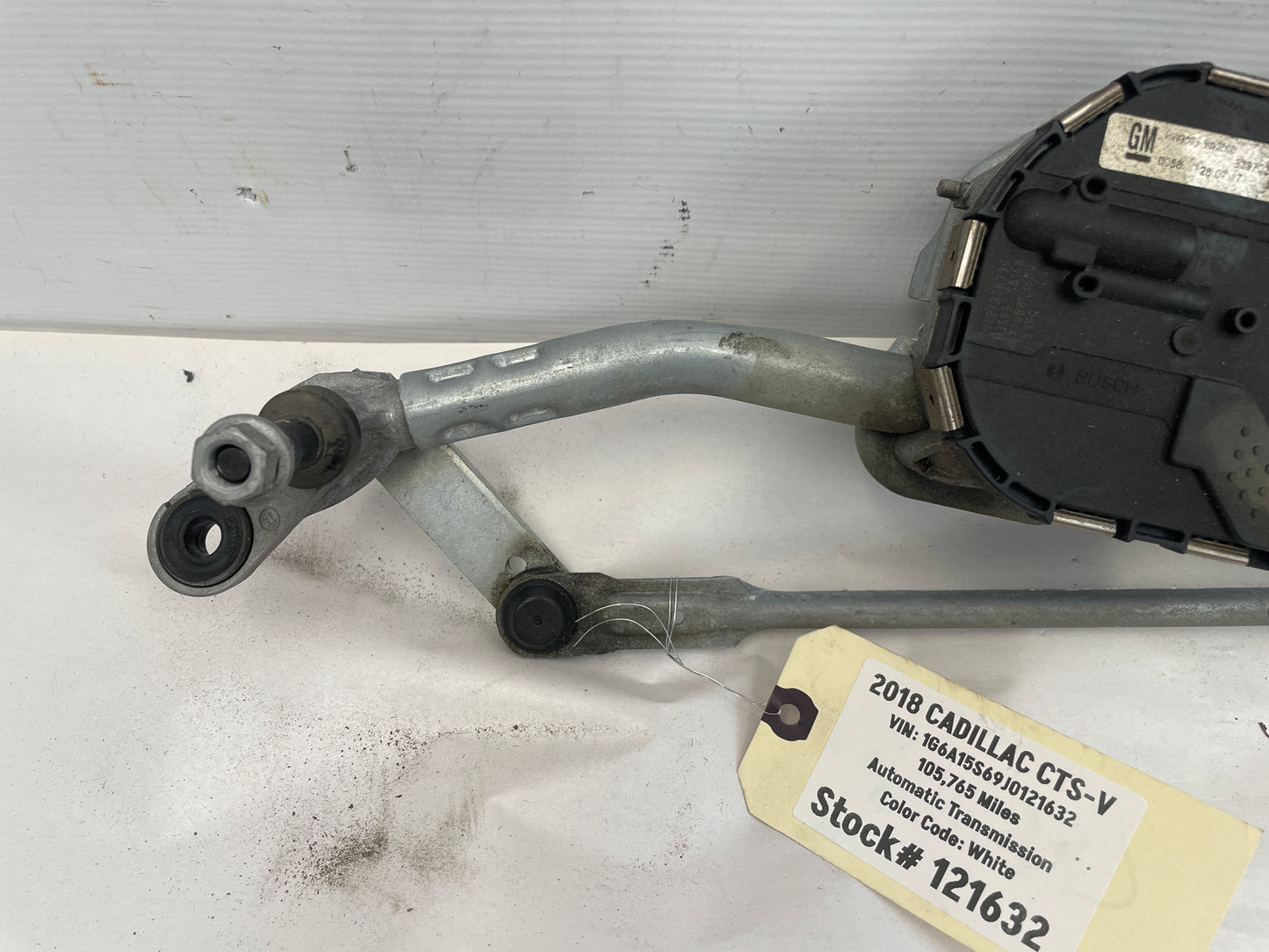 2018 Cadillac CTS-V Front Windshield Wiper Regulator w/ Motor OEM - Day's Parts Yard