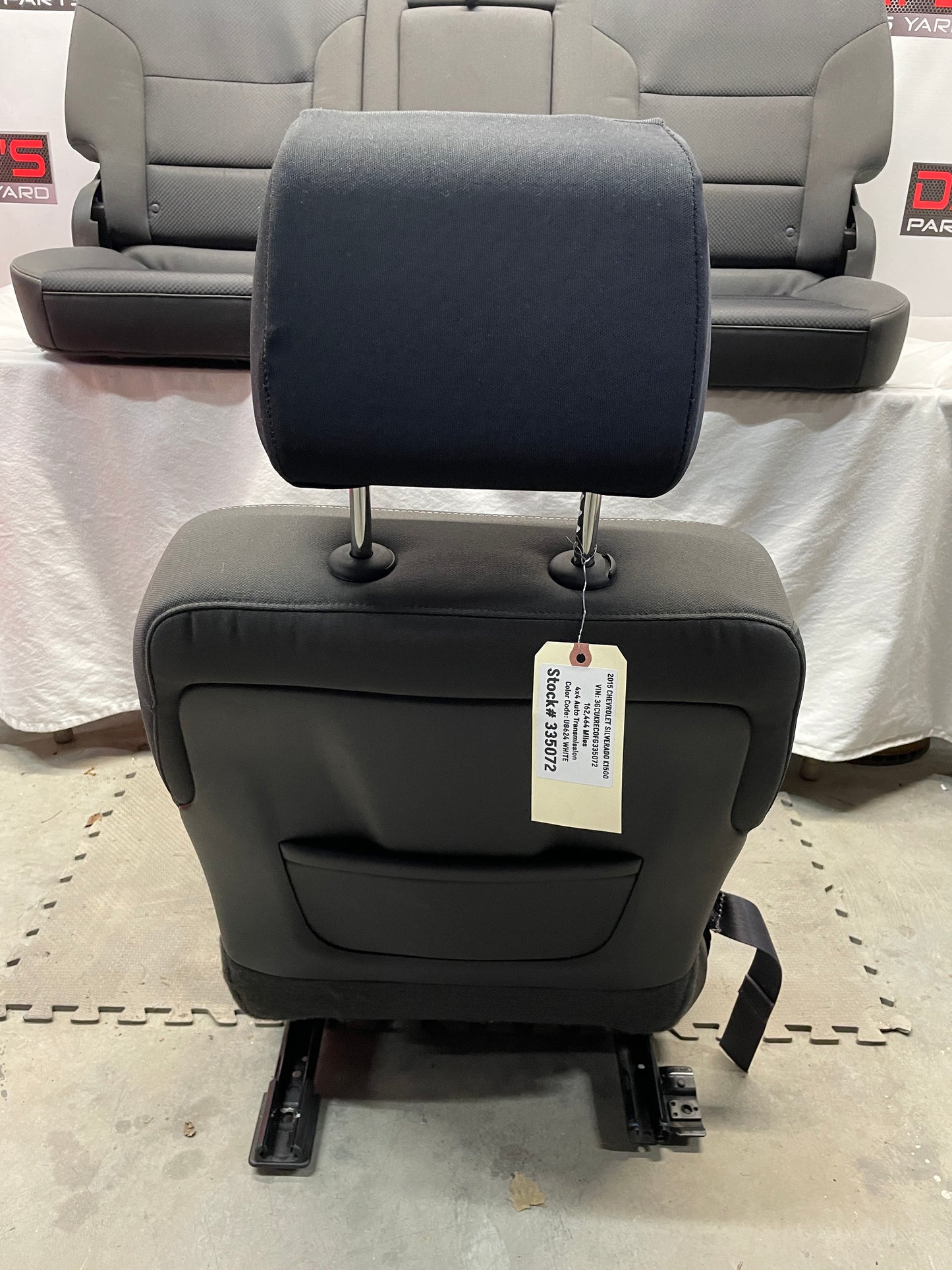 2015 Chevy Silverado K1500 Fronts and Rears Seats Cloth OEM - Day's Parts Yard