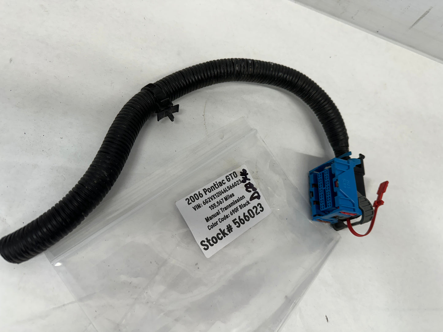 2006 Pontiac GTO ECM Pigtail Pig Tail Fire Wall Wire Wiring Harness OEM - Day's Parts Yard