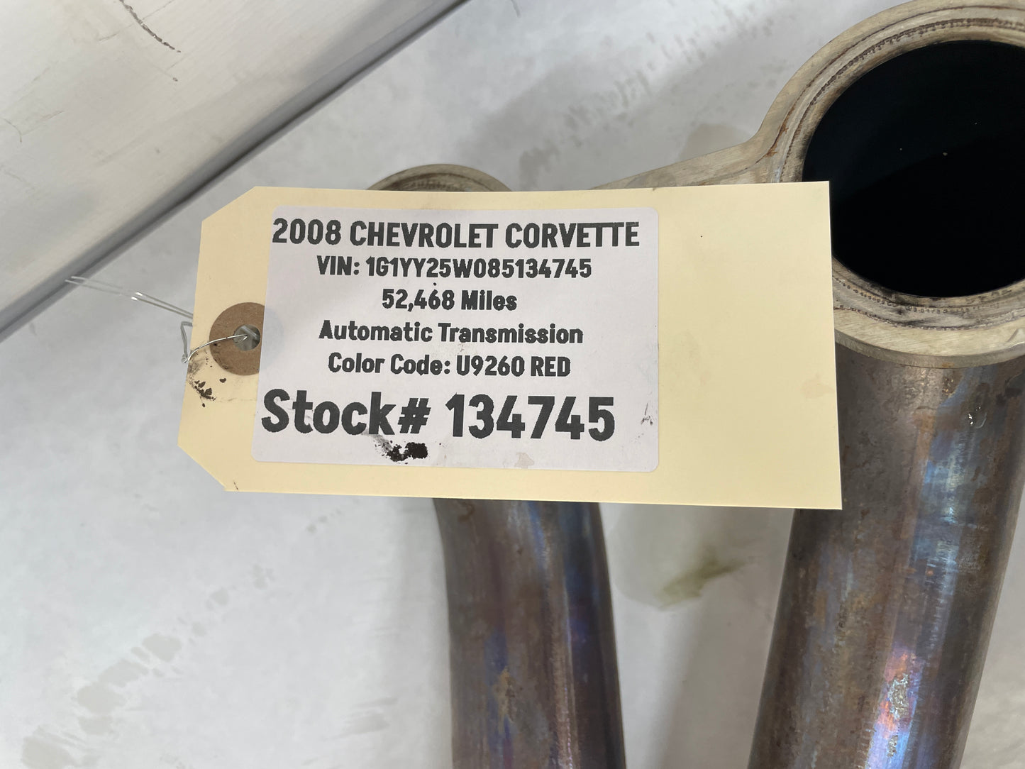 2008 Chevy C6 Corvette Stainless Steel Long Tube Headers w/ X Pipe OEM