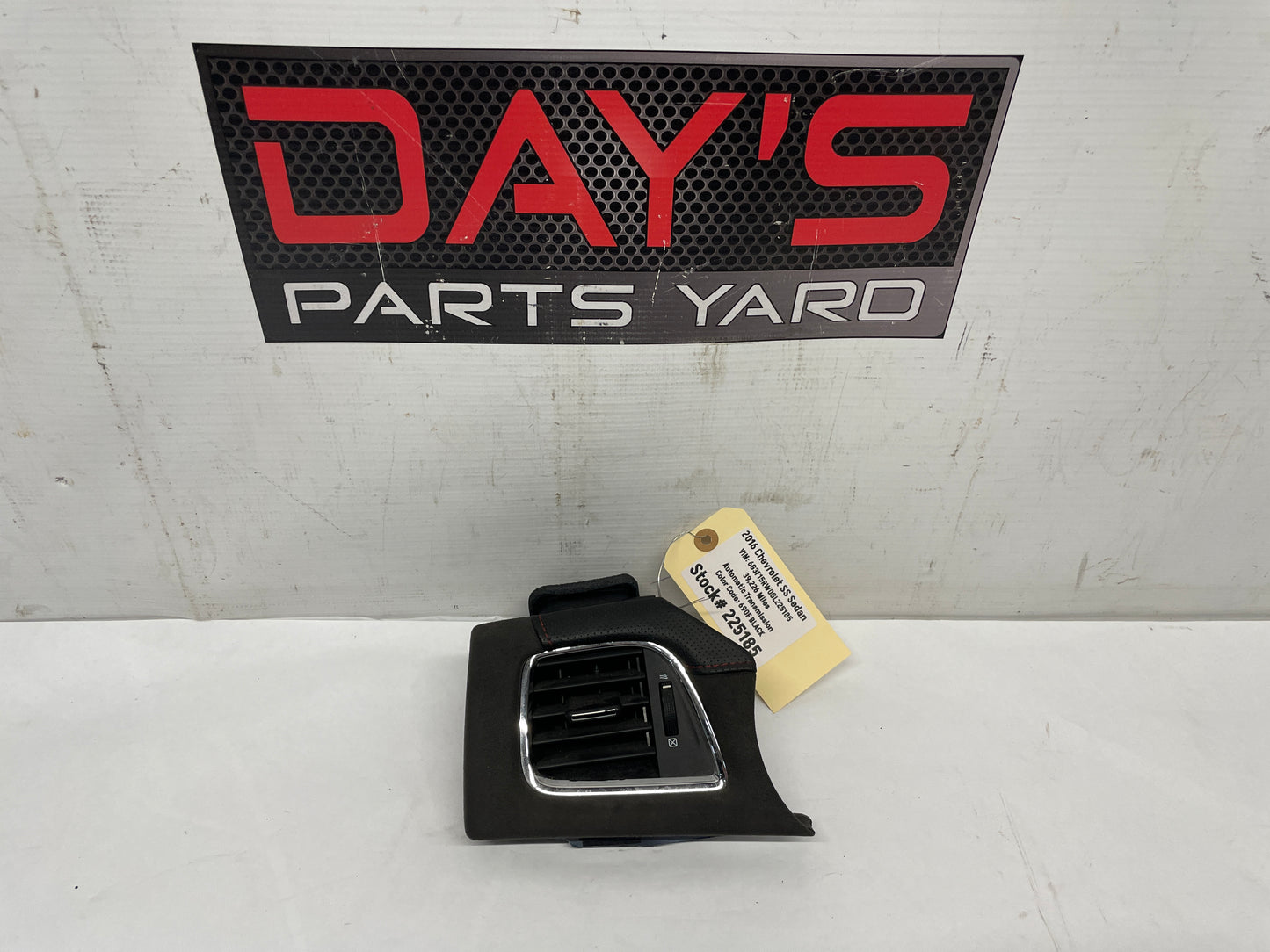 2016 Chevy SS Sedan LH Driver Suede Dash Vent Trim Panel OEM - Day's Parts Yard