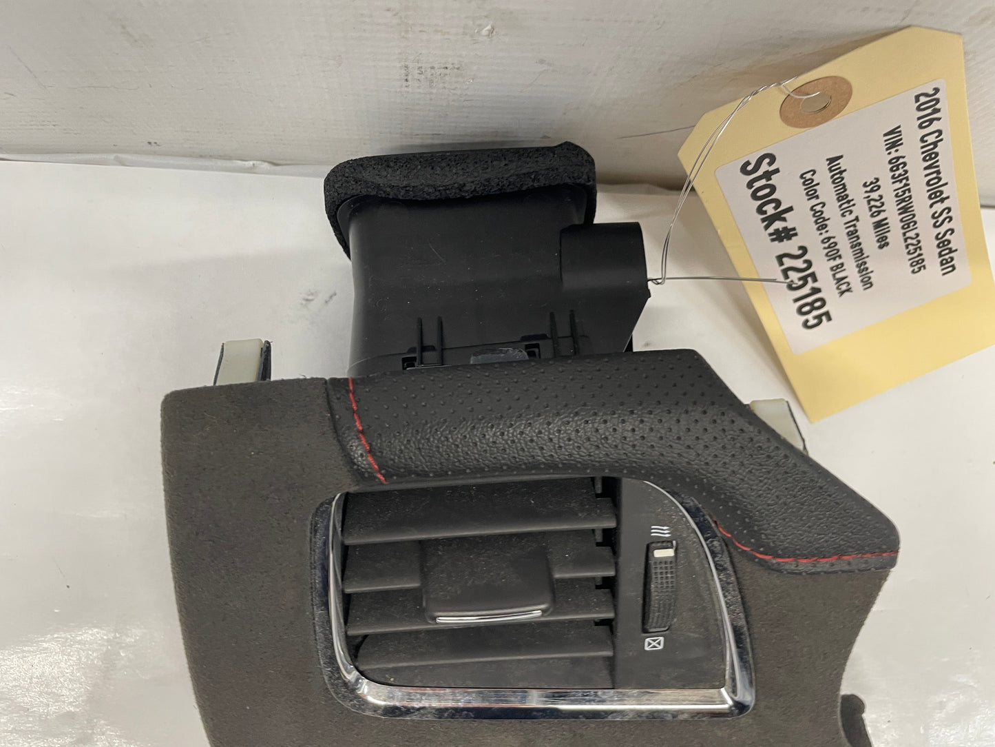 2016 Chevy SS Sedan LH Driver Suede Dash Vent Trim Panel OEM - Day's Parts Yard