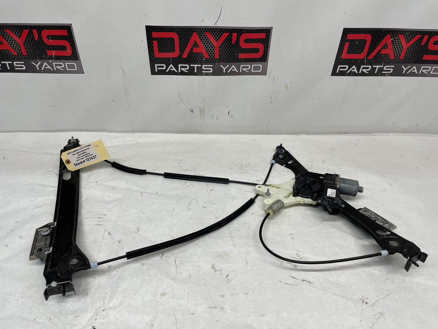 2013 Cadillac CTS-V Coupe Front LH Driver Window Regulator Motor OEM - Day's Parts Yard