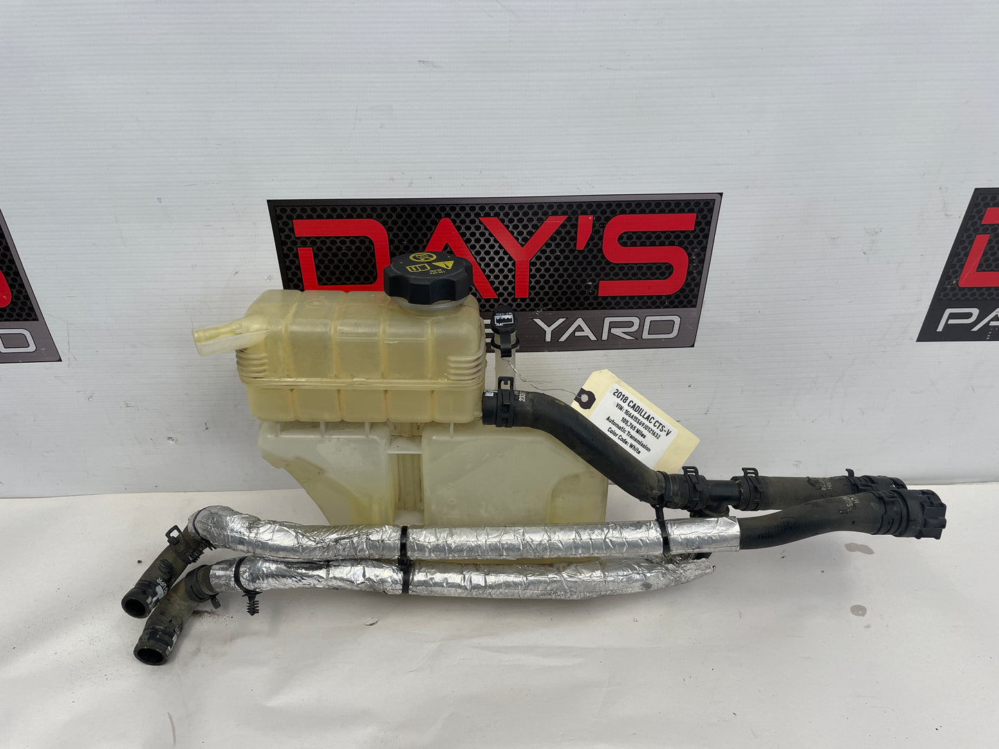 2018 Cadillac CTS-V Engine Coolant Recovery Reservoir Tank w/ Hoses OEM - Day's Parts Yard