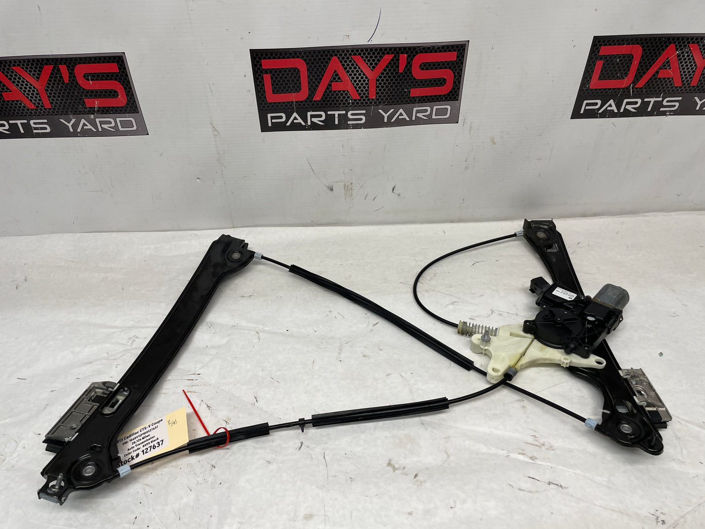2013 Cadillac CTS-V Coupe Front RH Passenger Window Regulator Motor OEM - Day's Parts Yard