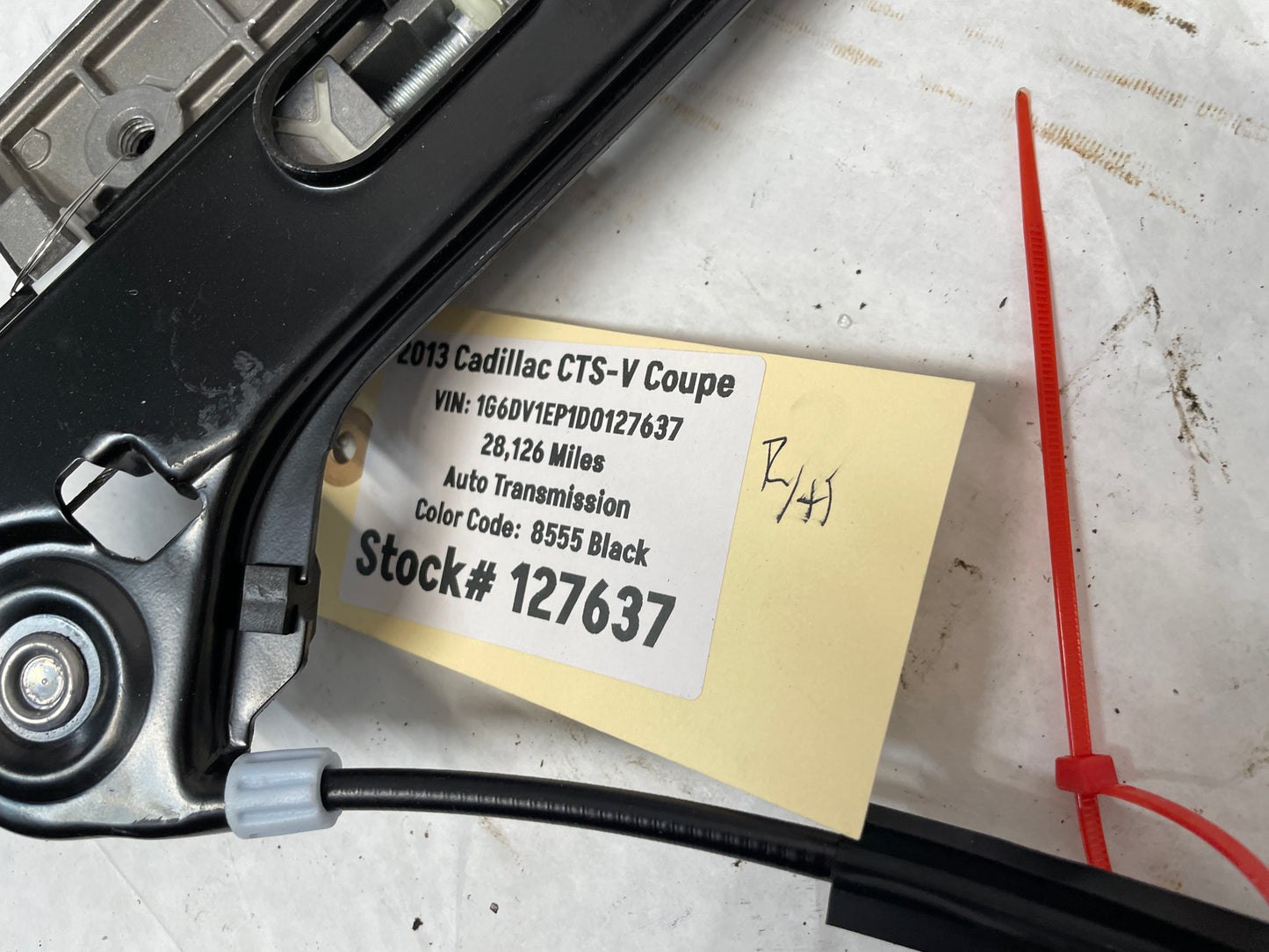 2013 Cadillac CTS-V Coupe Front RH Passenger Window Regulator Motor OEM - Day's Parts Yard
