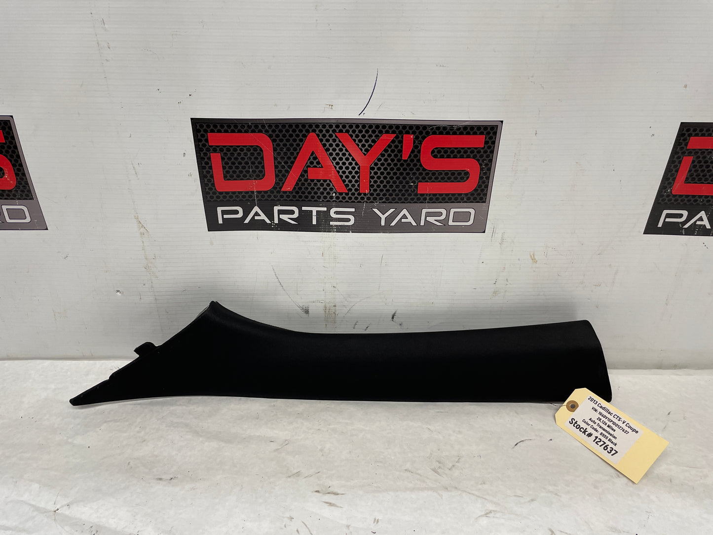 2013 Cadillac CTS-V Coupe LH Driver Windshield A Pillar Interior Trim OEM - Day's Parts Yard