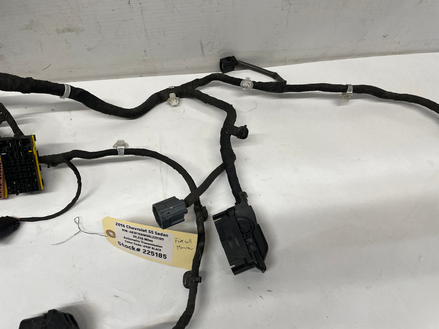 2016 Chevy SS Sedan Fire Wall Front Chassis Engine Bay Wire Wiring Harness OEM - Day's Parts Yard